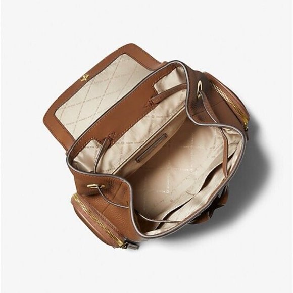 Michael Kors Jet Set Medium Luggage Pebbled Leather Backpack New Sealed - Picture 5 of 7